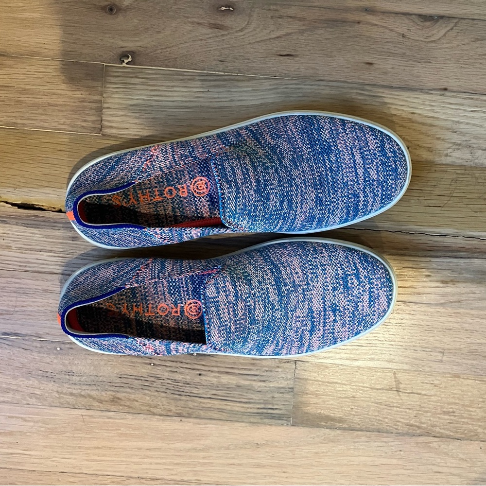 Rothy’s turquoise melange sneakers